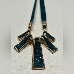 Black & Gold-tone Statement Necklace